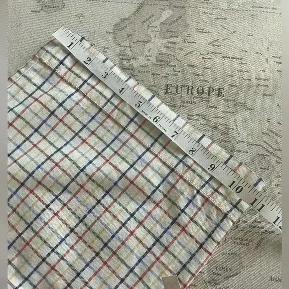 Madewell 27 Emmett Wide Leg Crop Pants in Rainbow Windowpane EUC - Picture 8 of 12